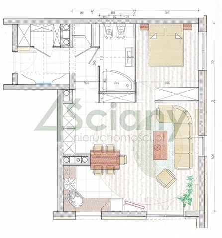 Mieszkanie 58&nbsp;m², Warszawa, Żoliborz, Saperska - zdjęcie 10
