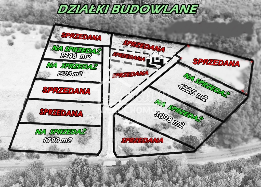 Działka budowlana 1790&nbsp;m², Miłowo - zdjęcie 2