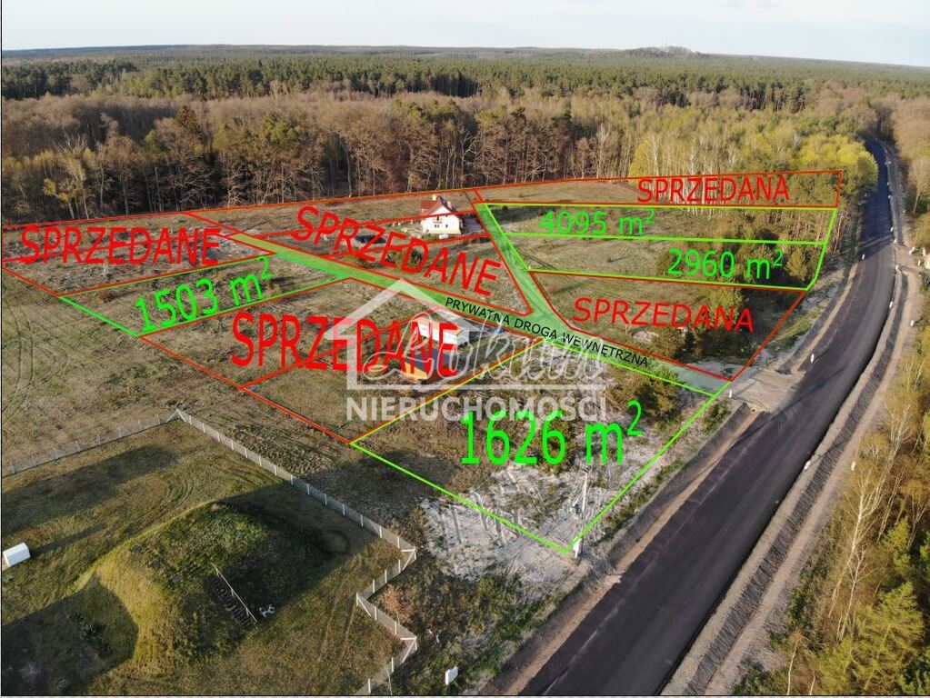 Działka budowlana 1503 m², Miłowo - zdjęcie 4