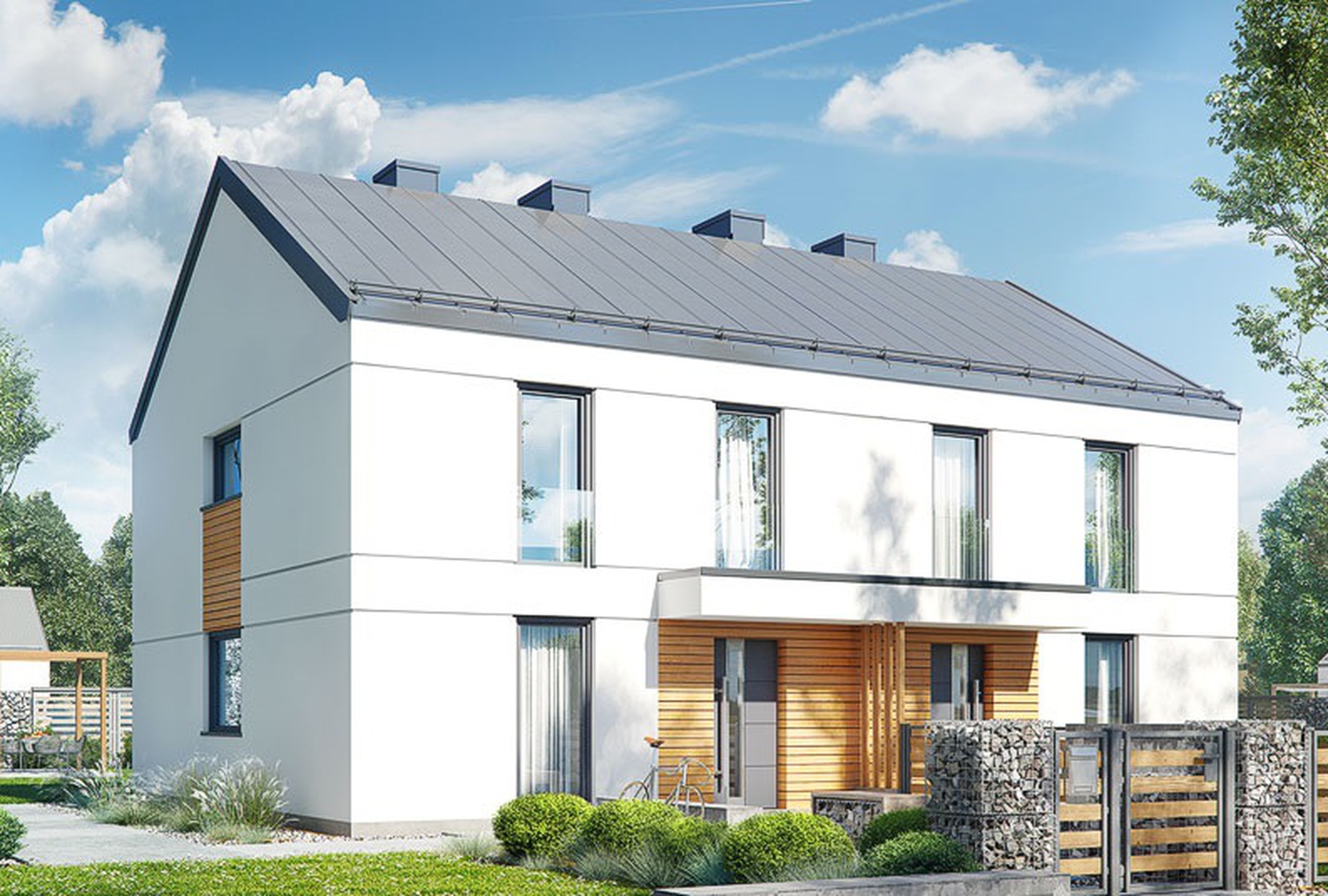 Atrakcyjny dom bliźniak Błonie 100 m2 z działką 500m2 - zdjęcie 1