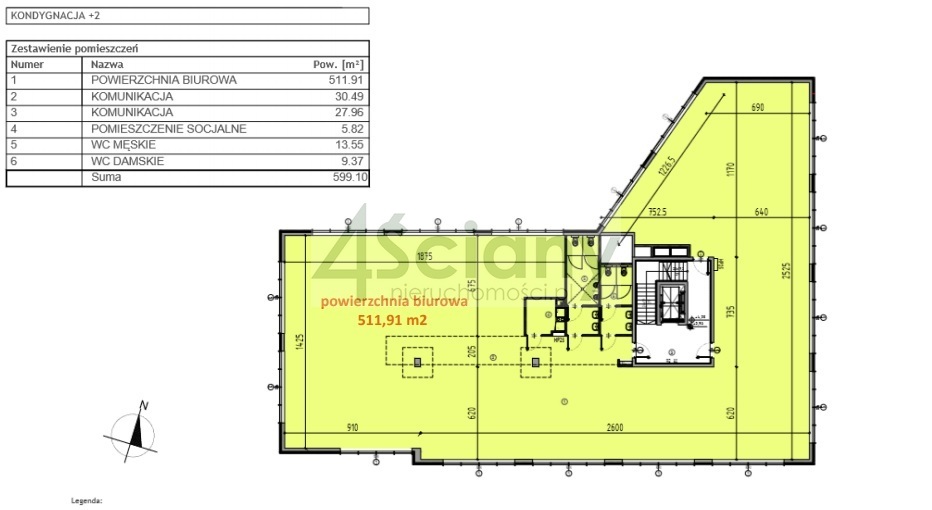 Lokal biurowy do wynajęcia, 511 m², Warszawa - zdjęcie 1