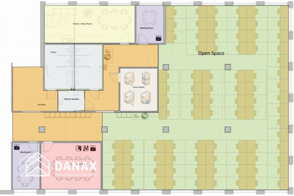 Lokal biurowy do wynajęcia, 470&nbsp;m², Kraków, Życzkowskiego - zdjęcie 2