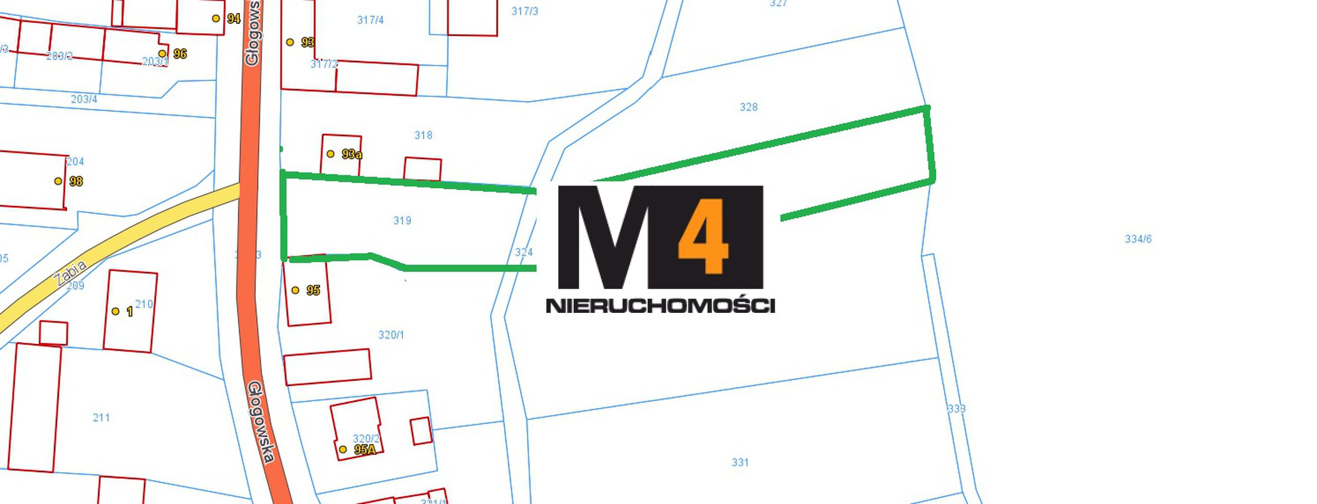 Działka przy głównej ulicy ! Nowa Sól ( Stare Żabno) 24.7 ar - zdjęcie 2