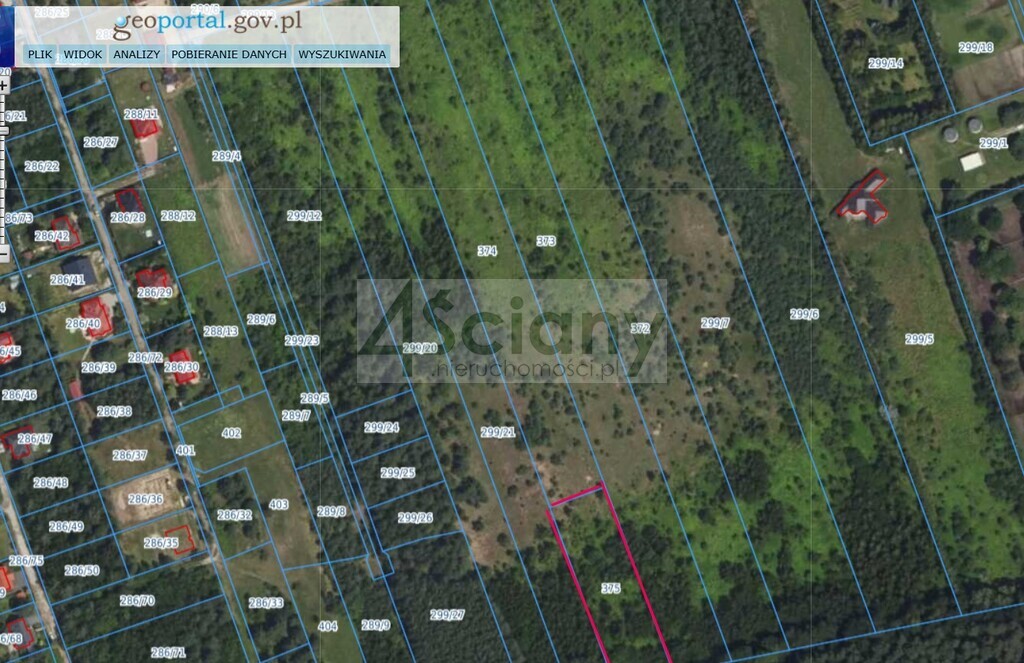 Działka budowlana 9900&nbsp;m², Łoś - zdjęcie 4