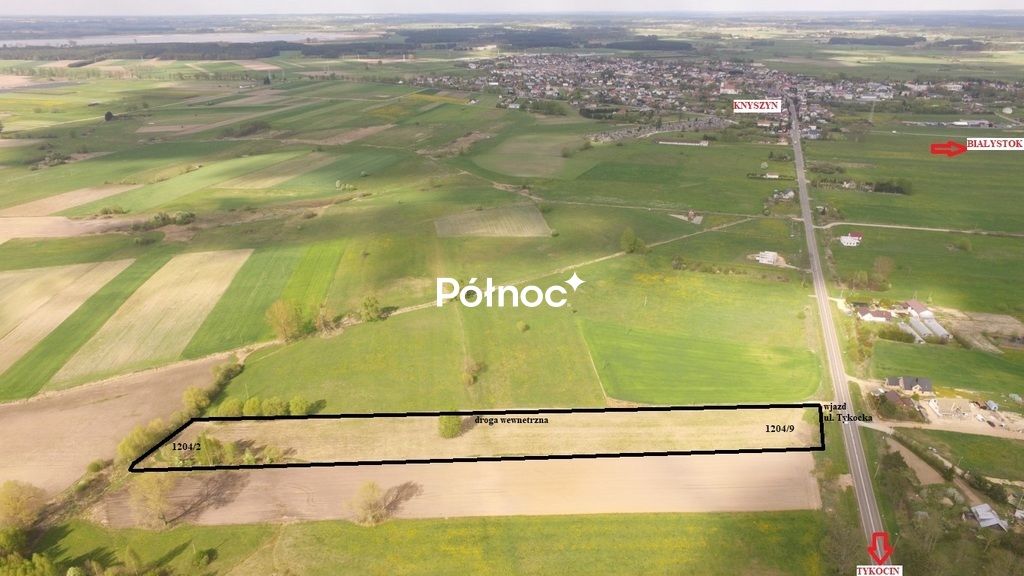 Działka budowlana 1401&nbsp;m², Knyszyn - zdjęcie 1