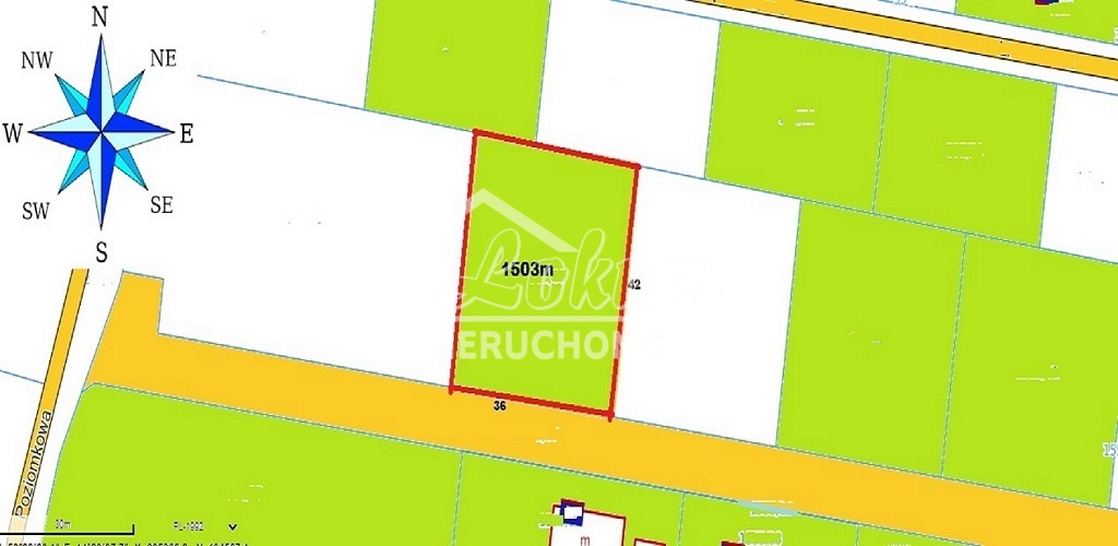 Działka budowlana 1503 m², Dobra - zdjęcie 1