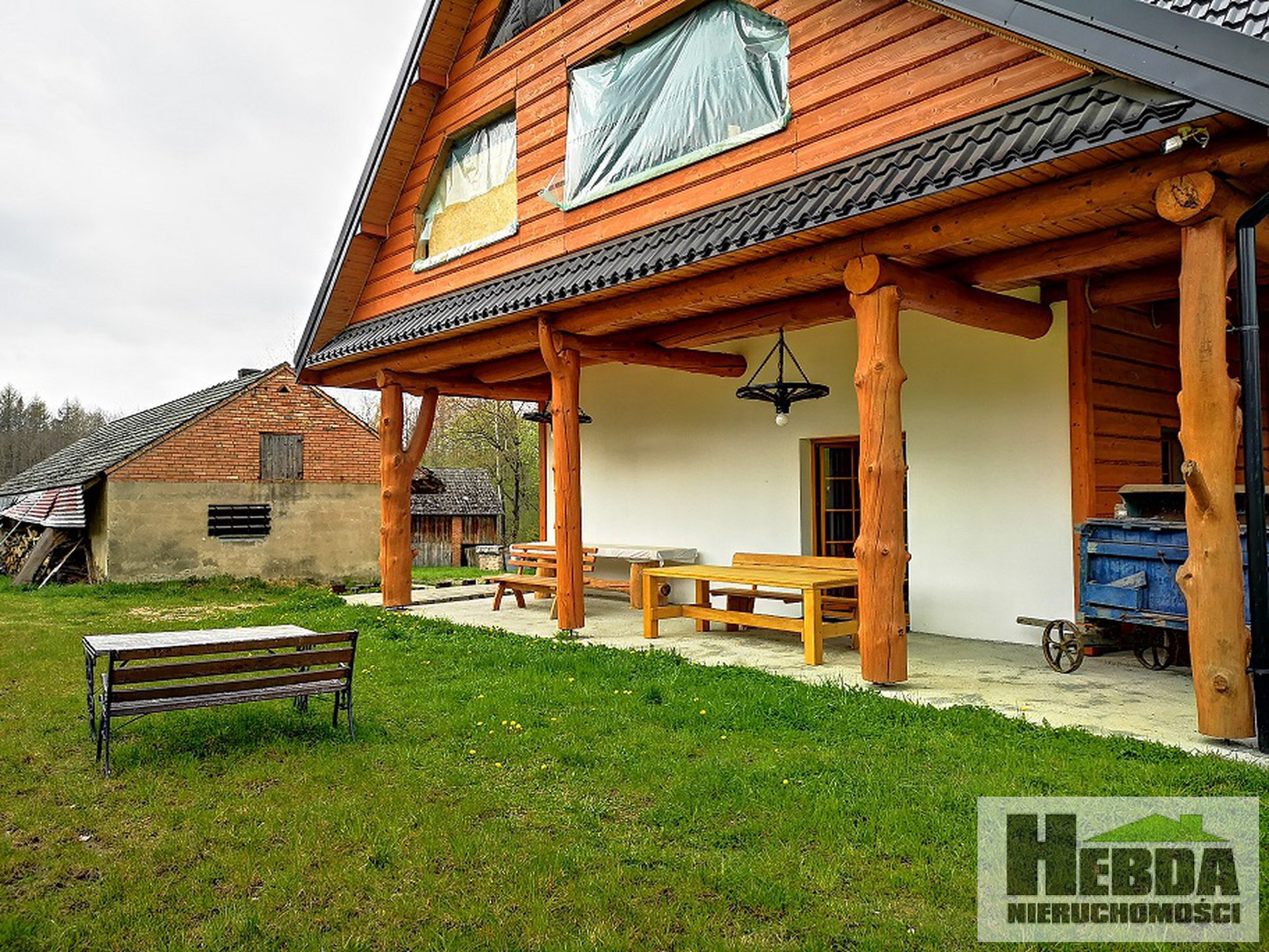 Szynwałd , siedlisko w przepięknym miejscu , dom z bali i 3,694 ha ziemi otoczone lasem ! - zdjęcie 1