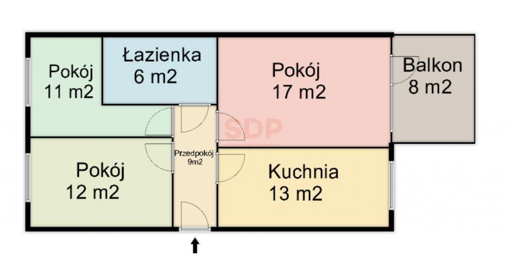 Mieszkanie 68&nbsp;m², Wrocław, Krzyki, Buforowa - zdjęcie 1