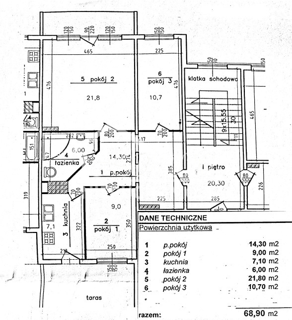 Mieszkanie 68,9&nbsp;m², Szczecin, Słoneczne, Jasna - zdjęcie 10