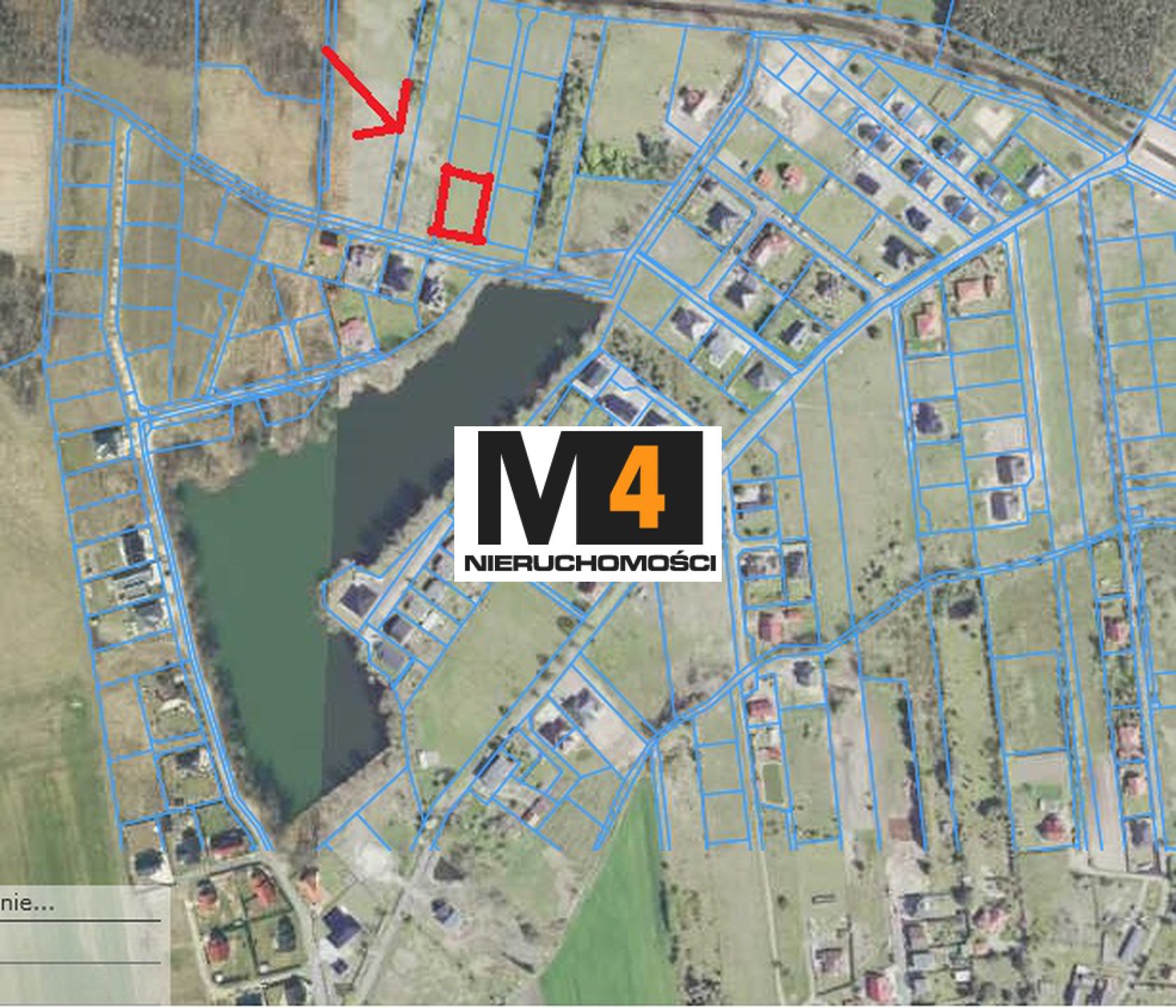 Działka obok stawu LUBIESZÓW, pierwsza od drogi ! 11,6 ar ! Super lokalizacja ! - zdjęcie 4