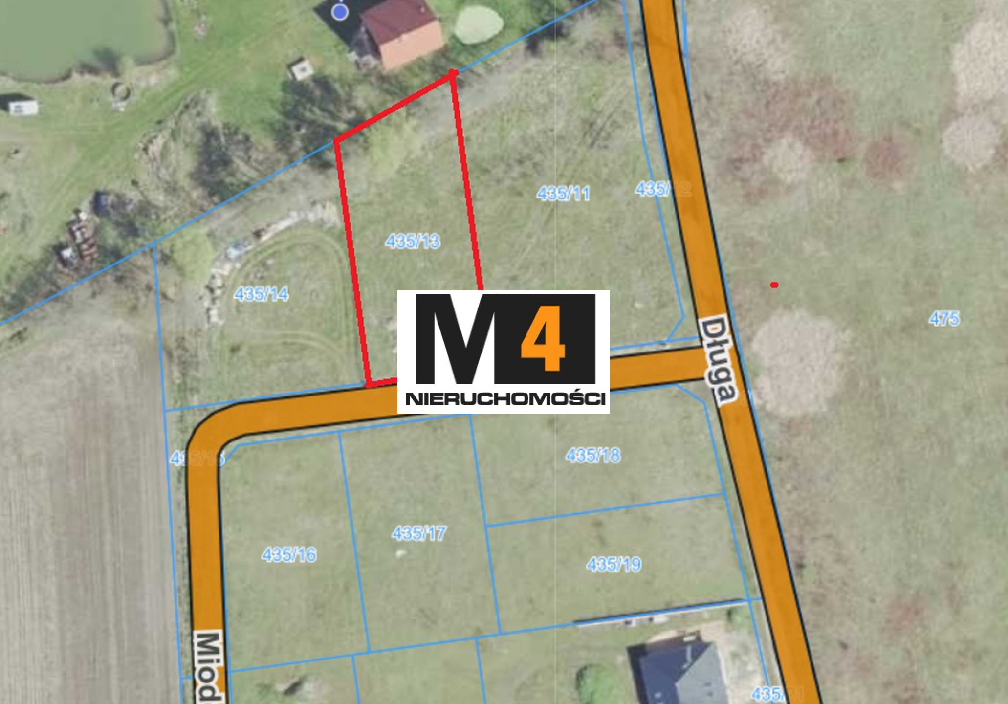 Działka budowlana 11ar , Modrzyca - Nowa Sól, atrakcyjna lokalizacja ! - zdjęcie 1