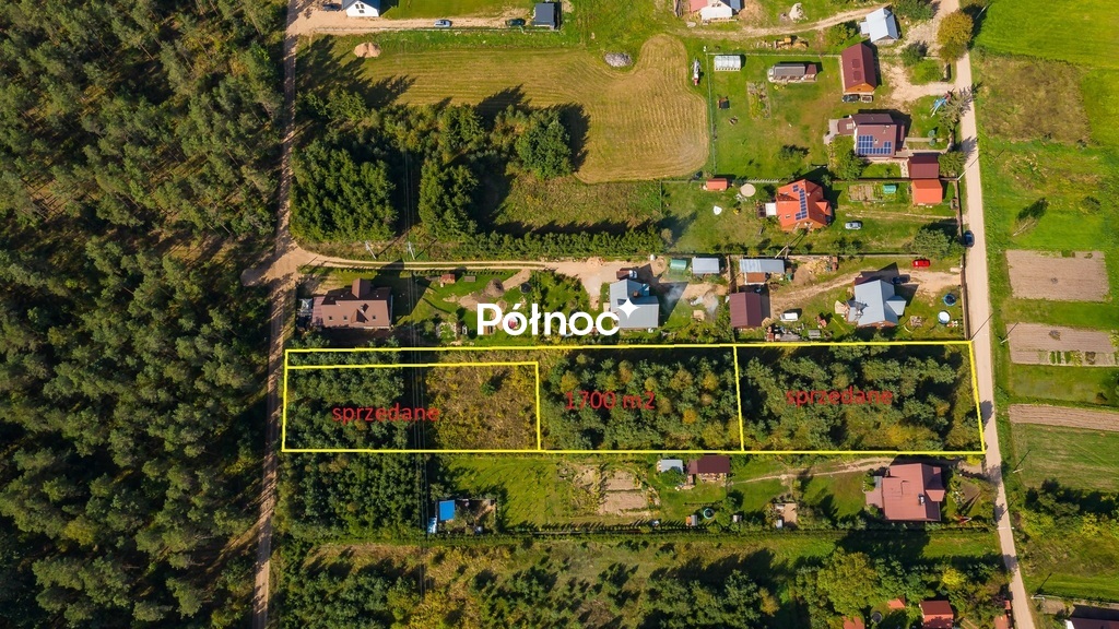 Działka rolna 1700&nbsp;m², Załuki - zdjęcie 1