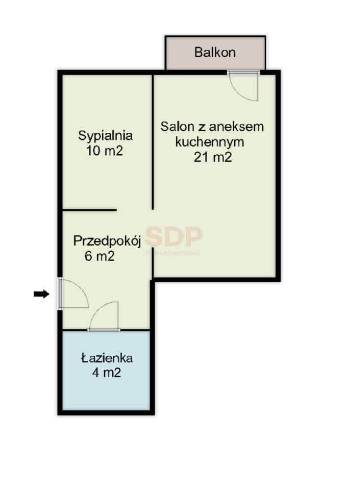 Mieszkanie 41 m², Wrocław, Artemskiej Beaty - zdjęcie 13
