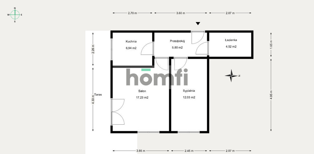 Mieszkanie 46,62 m², Kraków, Bieżanów, Mariana Domagały - zdjęcie 13