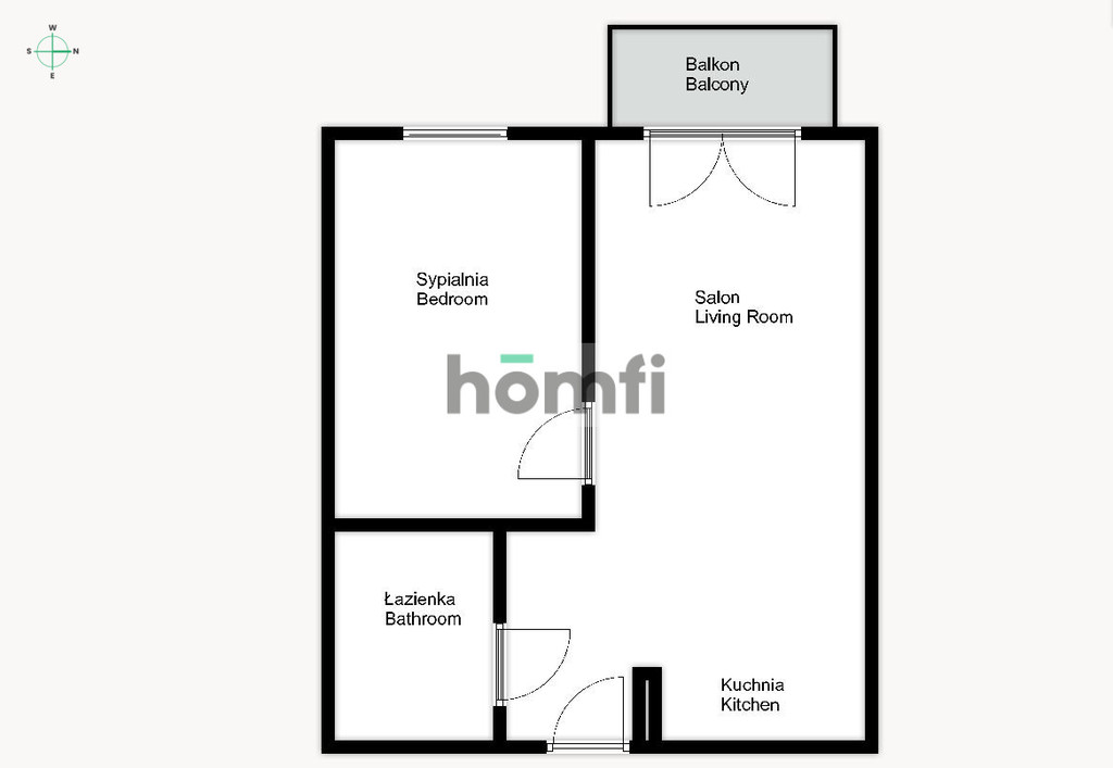 Mieszkanie 38&nbsp;m², Wrocław, Śródmieście, Jedności Narodowej - zdjęcie 8