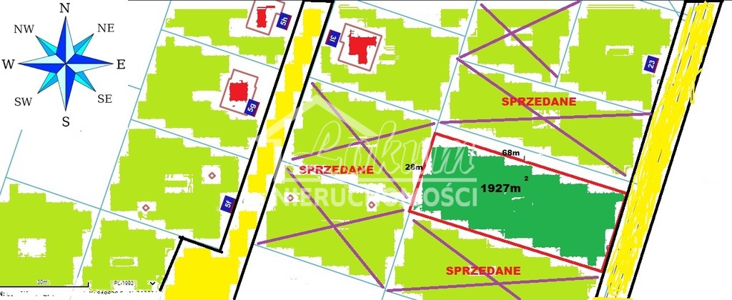 Działka budowlana 1927&nbsp;m², Niedźwiedź - zdjęcie 1