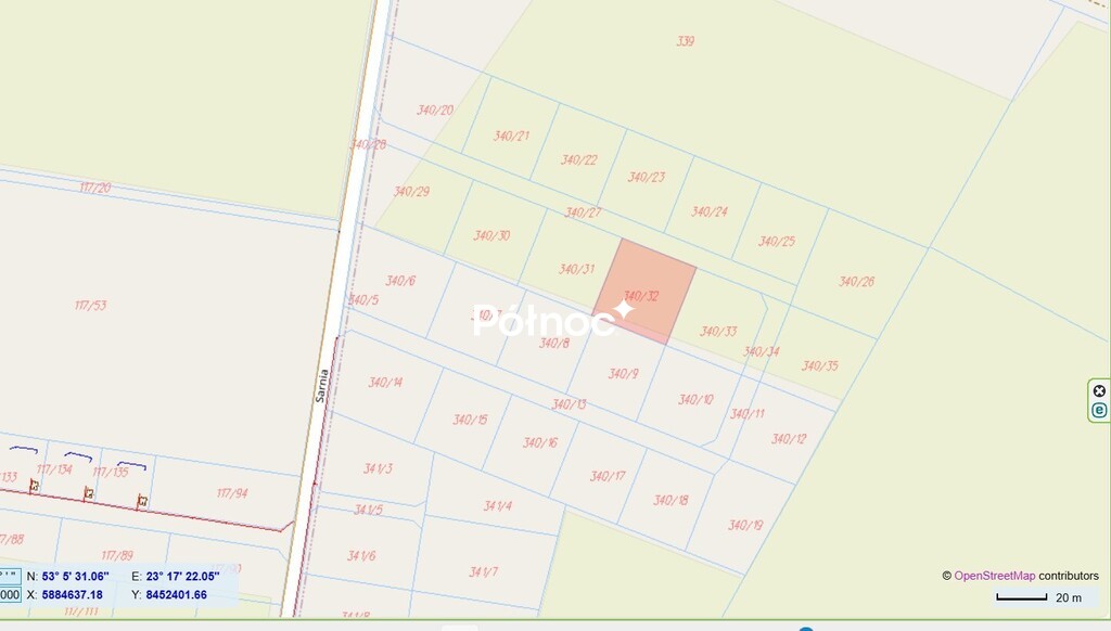 Działka budowlana 1100&nbsp;m², Kuriany - zdjęcie 2