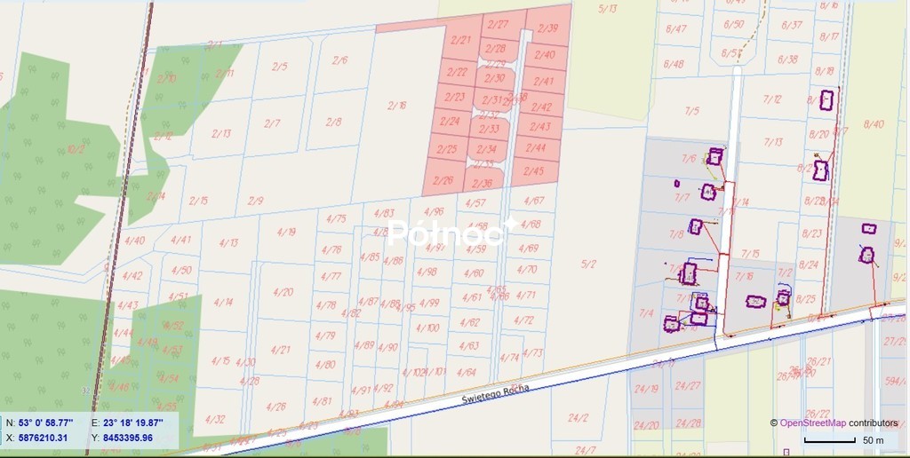 Działka budowlana 840 m², Zabłudów, św. Rocha - zdjęcie 1
