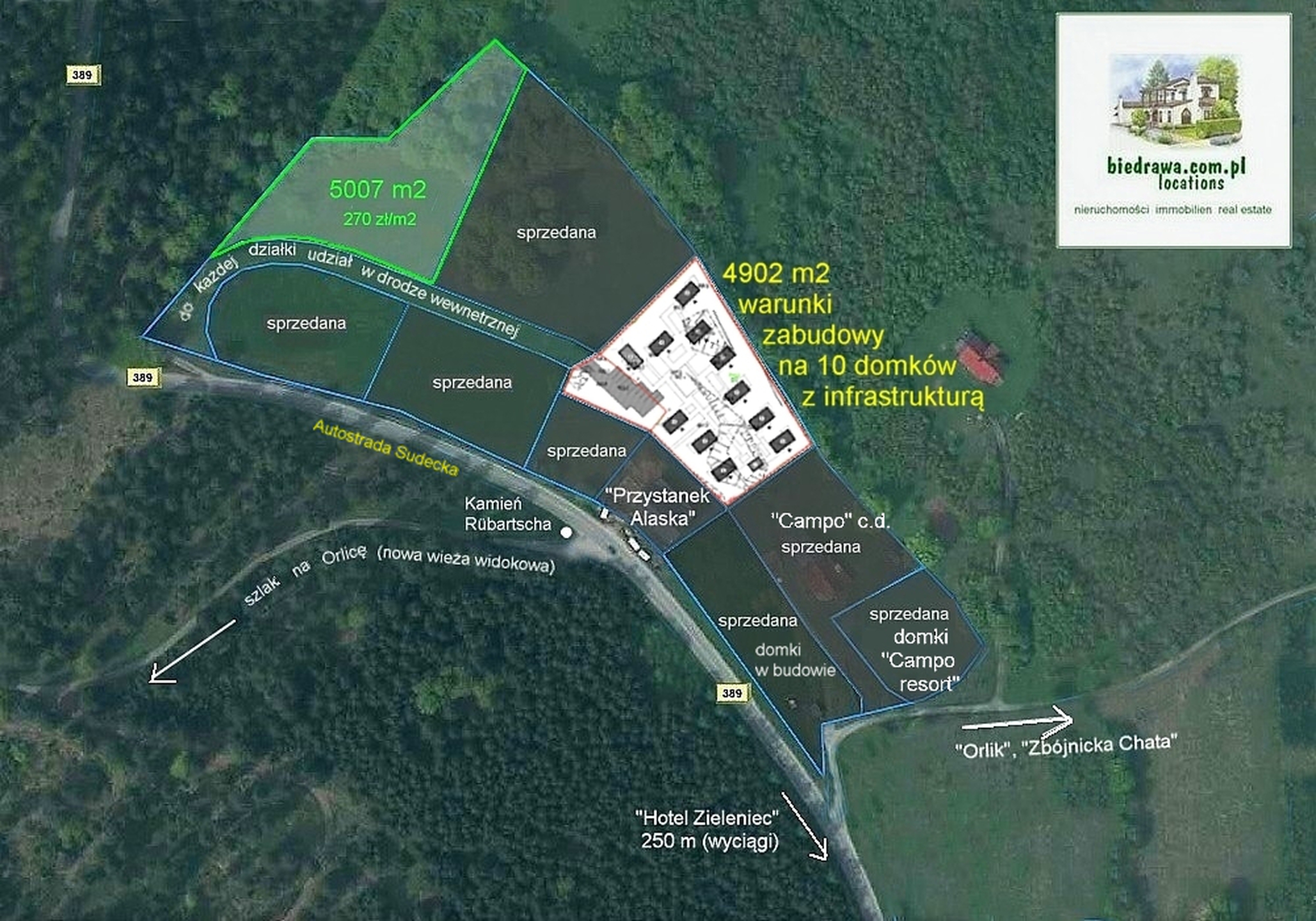 Zieleniec - działka 0,5 ha z warunkami zabudowy na 10 domków. - zdjęcie 14