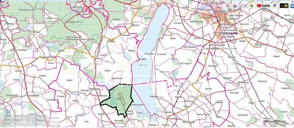 Działka budowlana 3670&nbsp;m², Giżyn - zdjęcie 4
