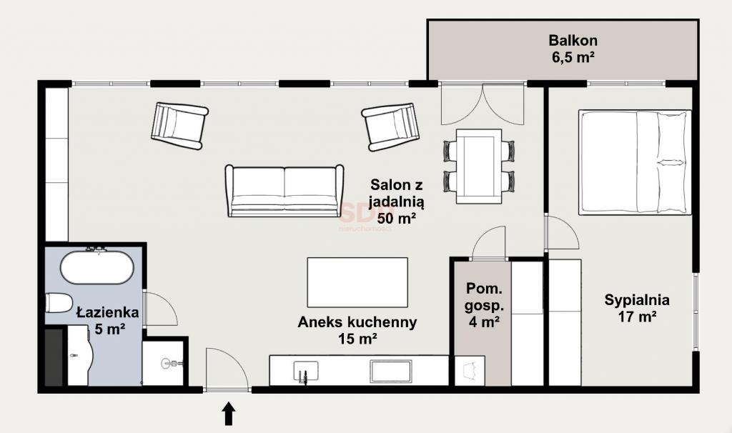 Mieszkanie 90 m², Wrocław, Stare Miasto, Kościuszki - zdjęcie 14