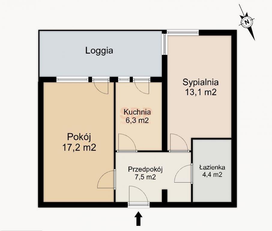 Mieszkanie 47 m², Wrocław, Psie Pole, Obornicka - zdjęcie 14