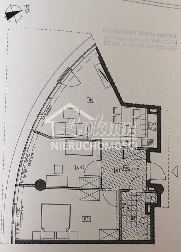 Mieszkanie 63&nbsp;m², Szczecin, Centrum, al. Wyzwolenia - zdjęcie 18