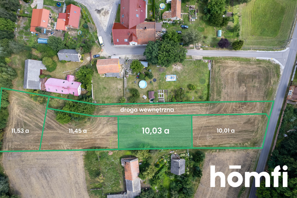 Działka budowlana 1003&nbsp;m², Woskowice Małe - zdjęcie 1