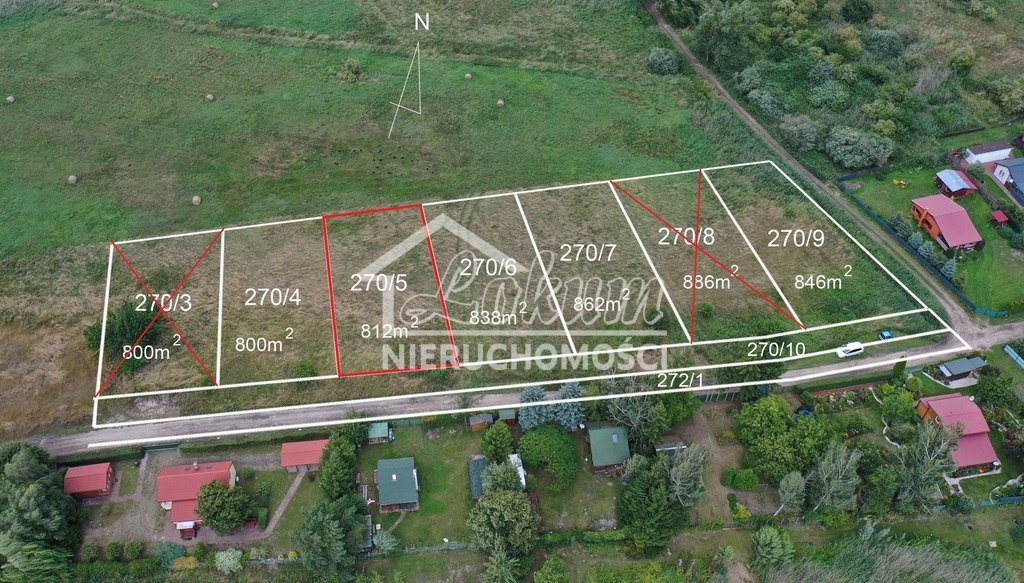 Działka rekreacyjna 812&nbsp;m², Załęże - zdjęcie 1