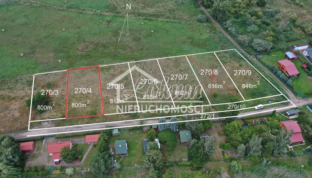 Działka rekreacyjna 800 m², Załęże - zdjęcie 1