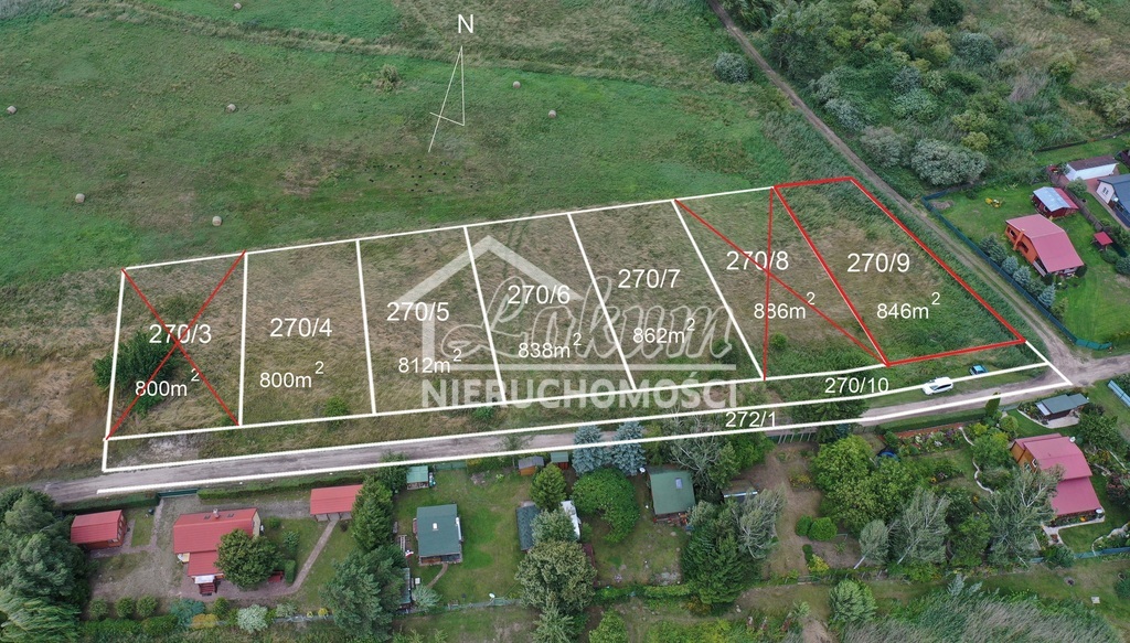 Działka rekreacyjna 846&nbsp;m², Załęże - zdjęcie 1