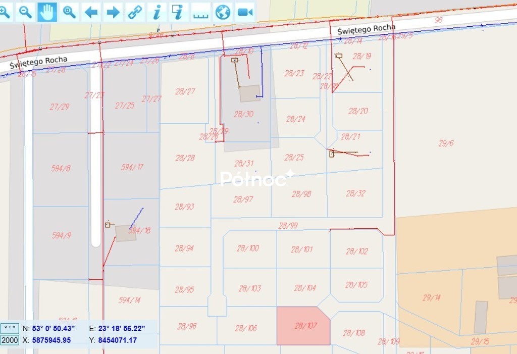 Działka budowlana 804 m², Zabłudów, św. Rocha - zdjęcie 6