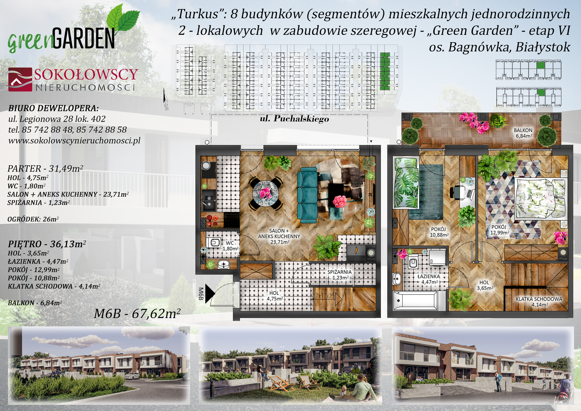 PROMOCJA -25 000 ZŁ + KLIMATYZACJA W CENIE !!! MIESZKANIE DWUPOZIOMOWE Z OGRÓDKIEM I MIEJSCEM POSTOJOWYM - zdjęcie 1