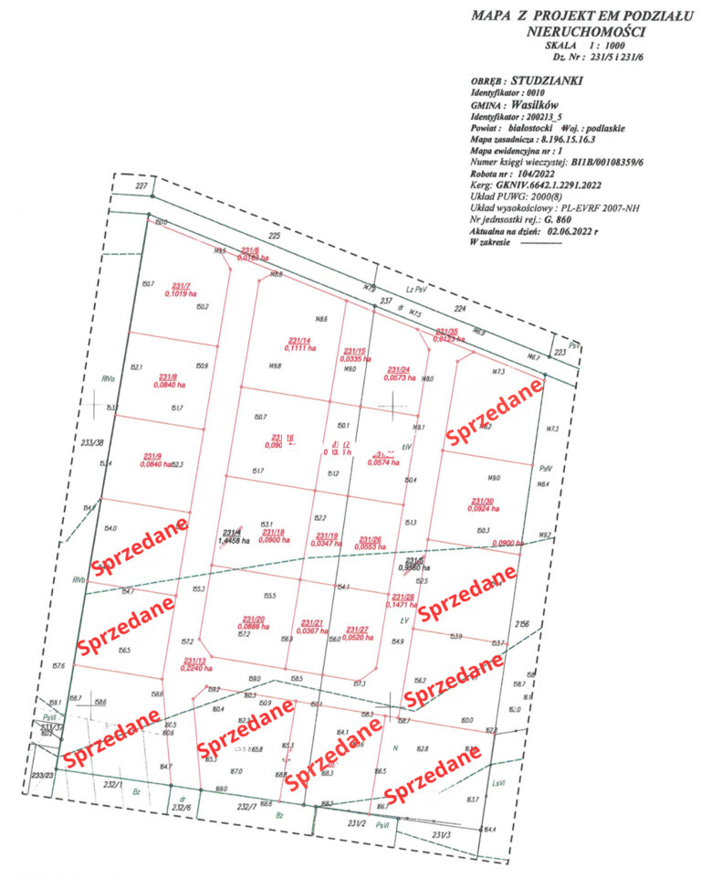 Działka rolna 840 m², Studzianki, Polonijna - zdjęcie 1