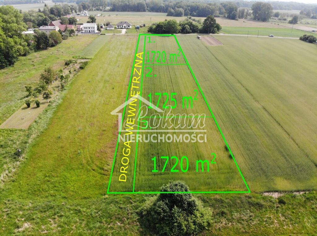 Działka budowlana 1725&nbsp;m², Rożnowo Nowogardzkie - zdjęcie 2