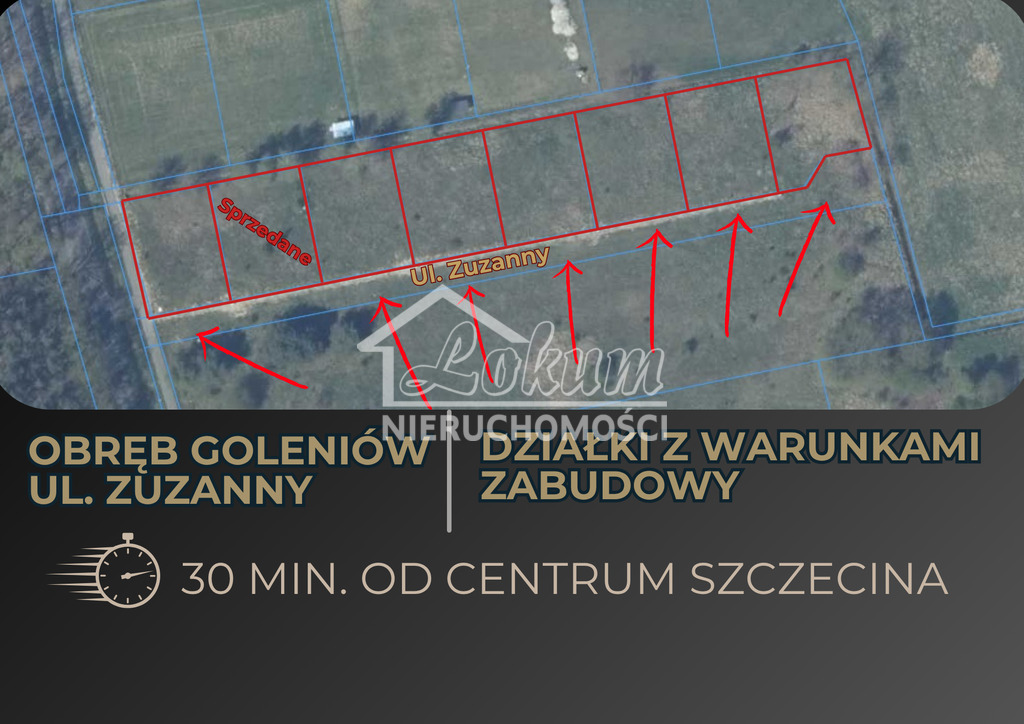 Działka budowlana 717&nbsp;m², Goleniów - zdjęcie 2