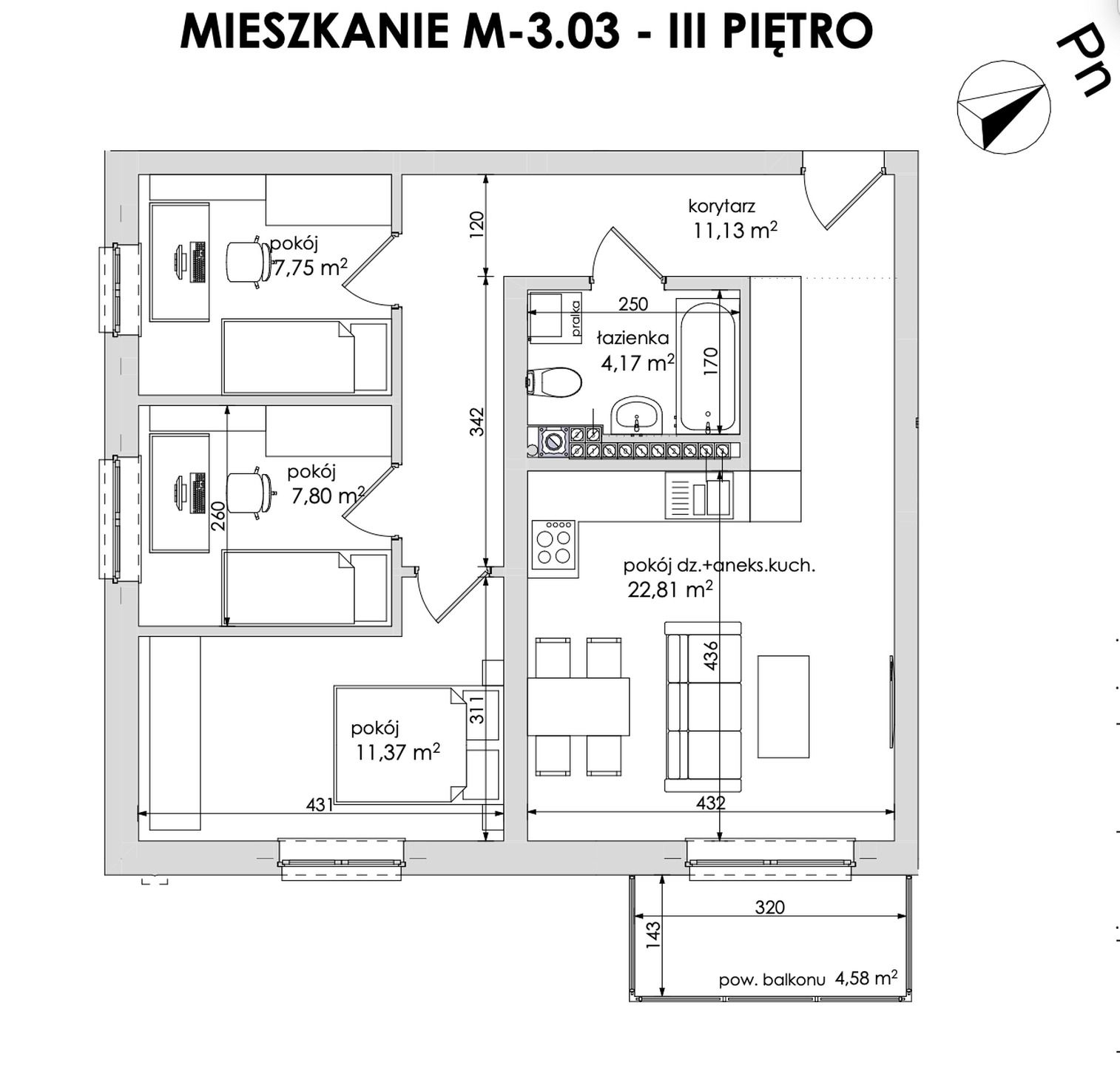 Mieszkanie 4 pokojowe na spokojnym osiedlu przy jeziorze - zdjęcie 13