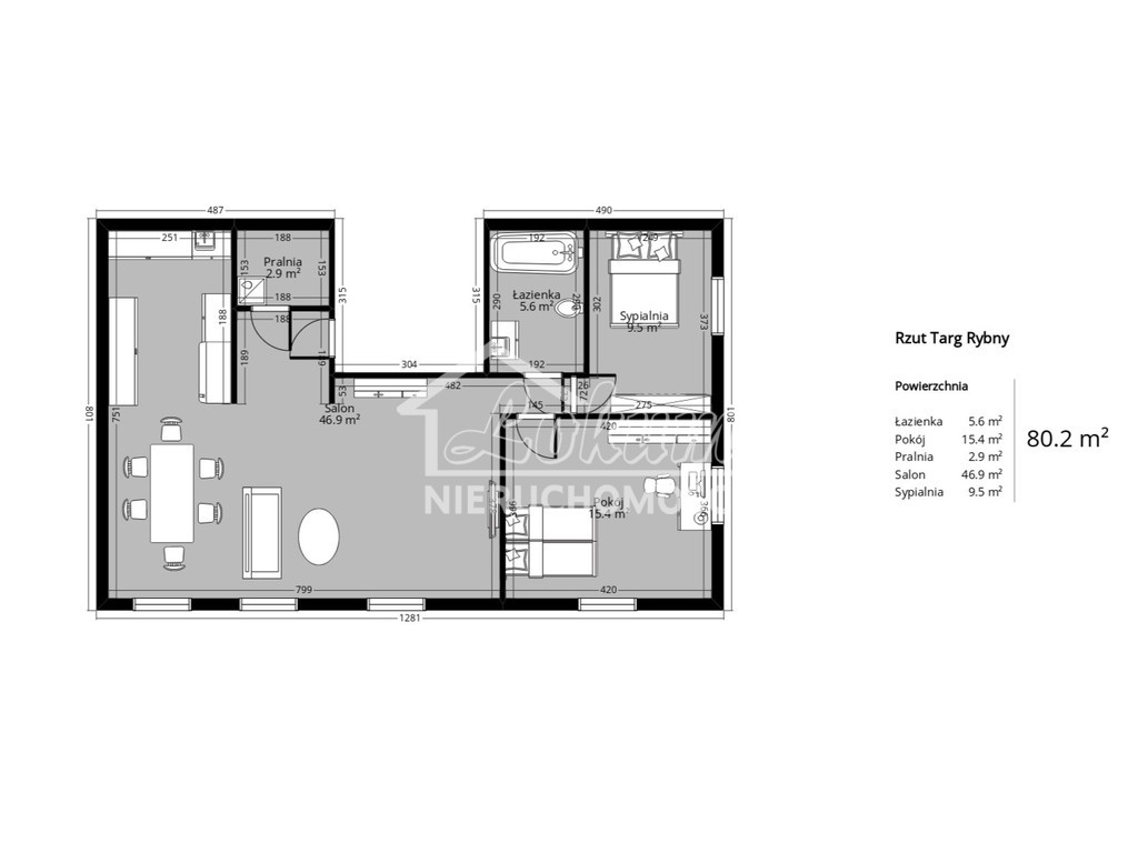 Mieszkanie 80,17 m², Szczecin, Targ Rybny - zdjęcie 12