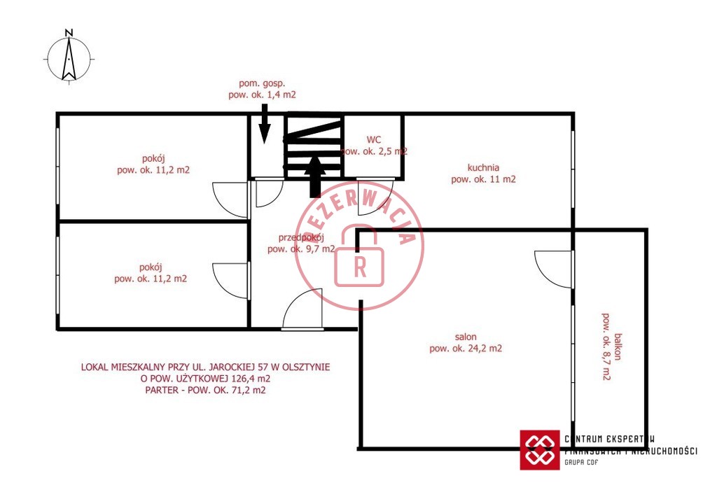 Mieszkanie 126,4 m², Olsztyn - zdjęcie 17