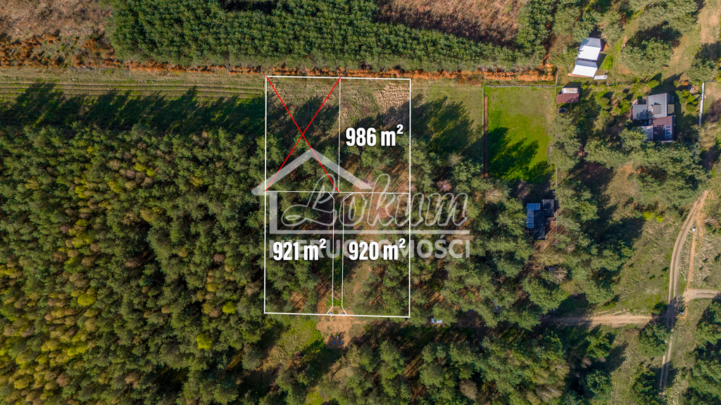 Działka budowlana 920&nbsp;m², Osetna - zdjęcie 2