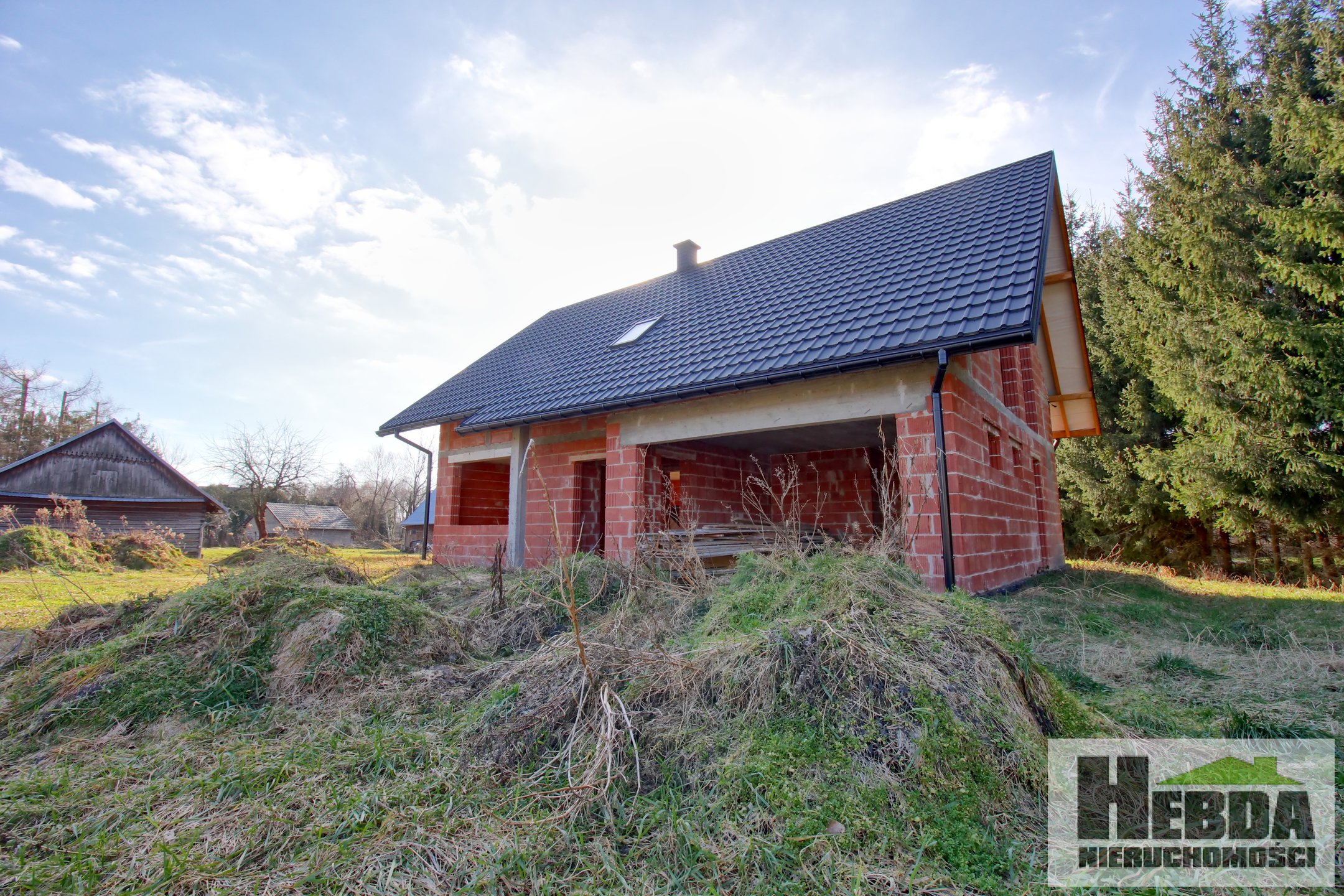 Na sprzedaż dom w stanie surowy otwartym, działka 13,5 ara, Chotowa - zdjęcie 8