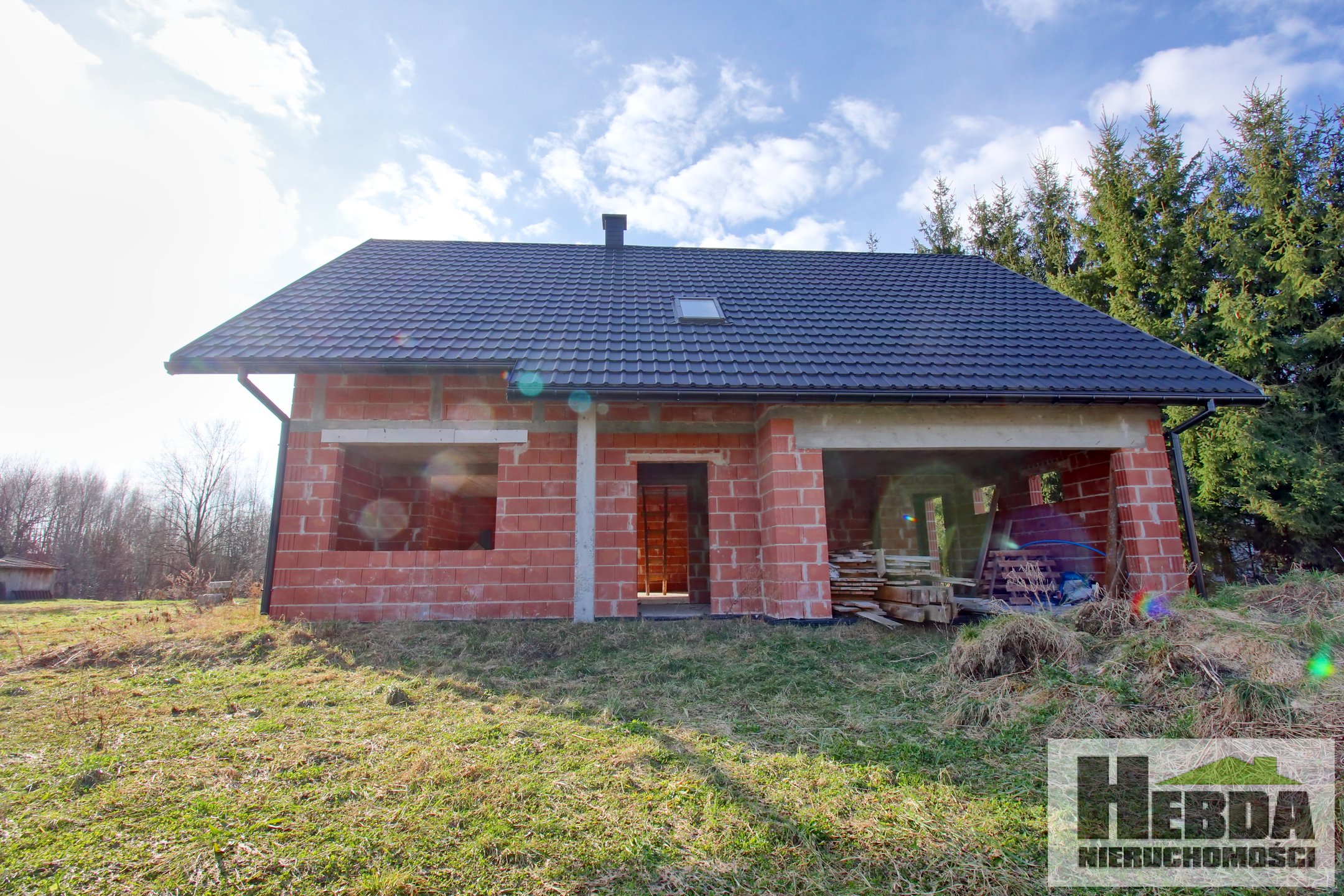 Na sprzedaż dom w stanie surowy otwartym, działka 13,5 ara, Chotowa - zdjęcie 5