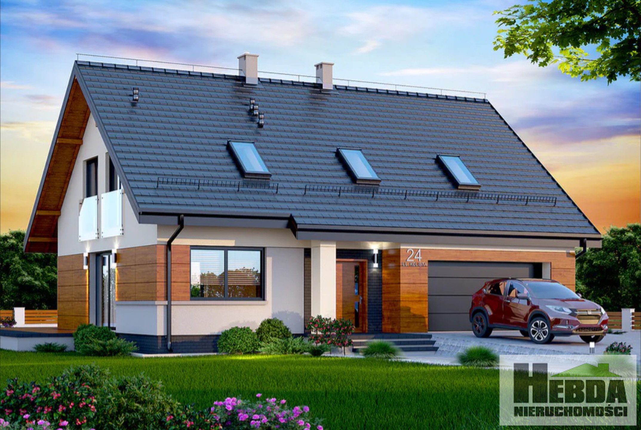 Na sprzedaż dom w stanie surowy otwartym, działka 13,5 ara, Chotowa - zdjęcie 1