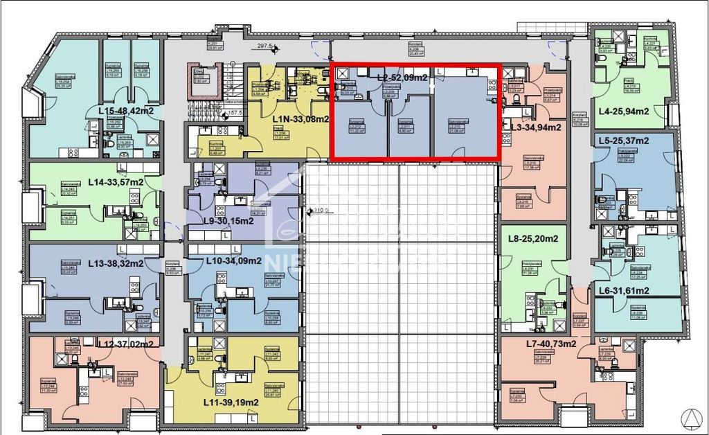 Mieszkanie 52,11&nbsp;m², Police, Grunwaldzka - zdjęcie 5