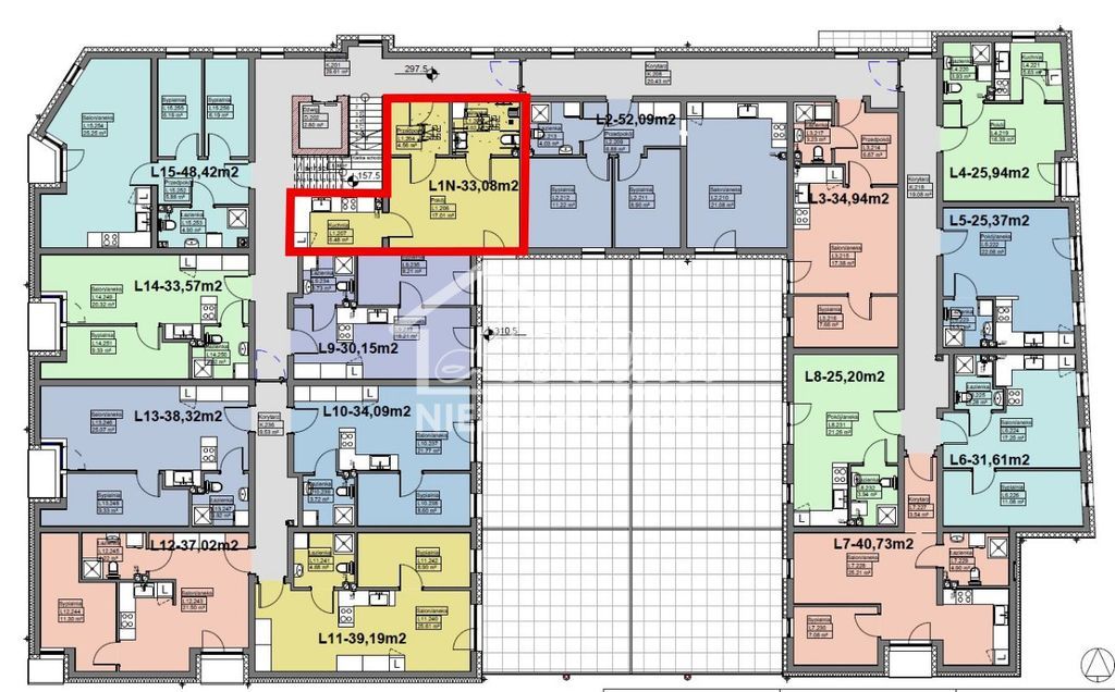 Mieszkanie 33,07&nbsp;m², Police, Grunwaldzka - zdjęcie 5