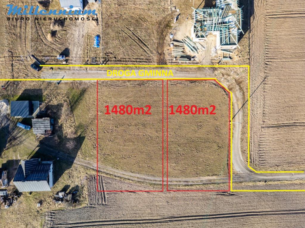 Bieszkowice | 1480m2 | dwie działki - zdjęcie 1