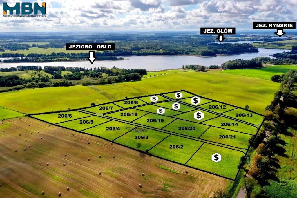 Działka budowlana 3142&nbsp;m², Ryn - zdjęcie 1