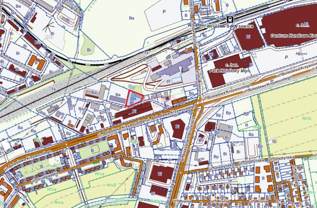 Działka inwestycyjna 2500 m², Wrocław, Psie Pole, Bolesława Krzywoustego - zdjęcie 4