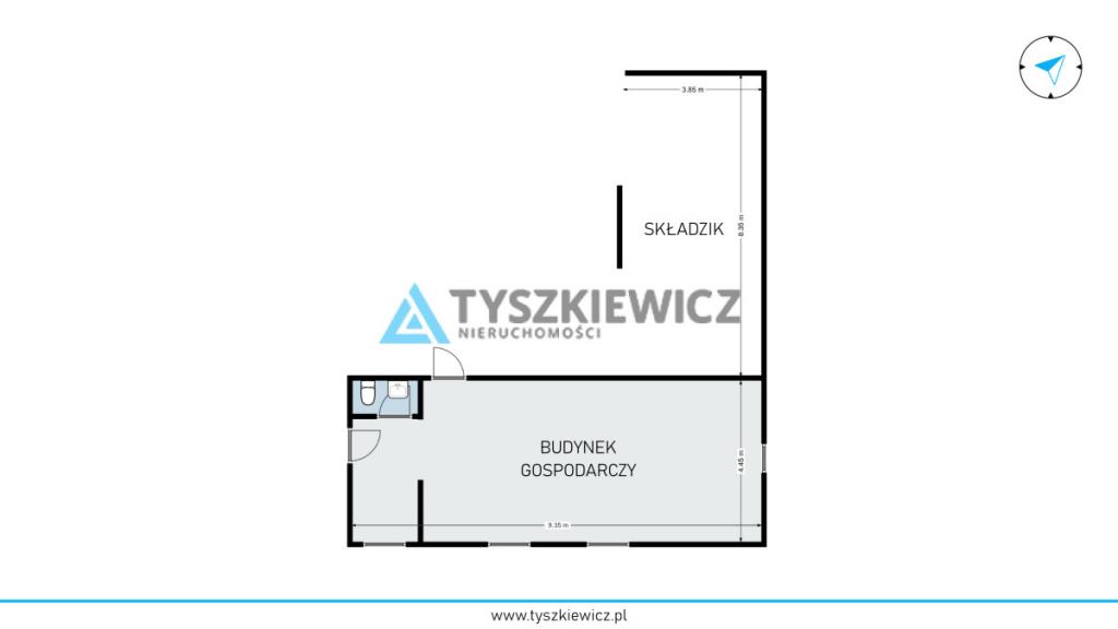 Działka Kościerzyna z budynkiem parterowym - zdjęcie 6