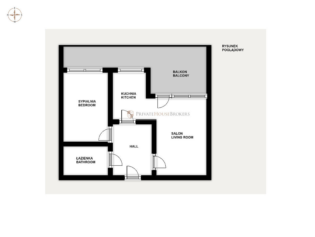 Mieszkanie 48,76 m², Kraków, Prądnik Biały, Kluczborska - zdjęcie 14